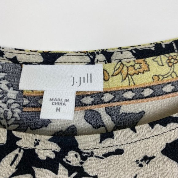 J.Jill Medium Blouse Floral Multicolor Long Sleeve - Picture 8 of 8